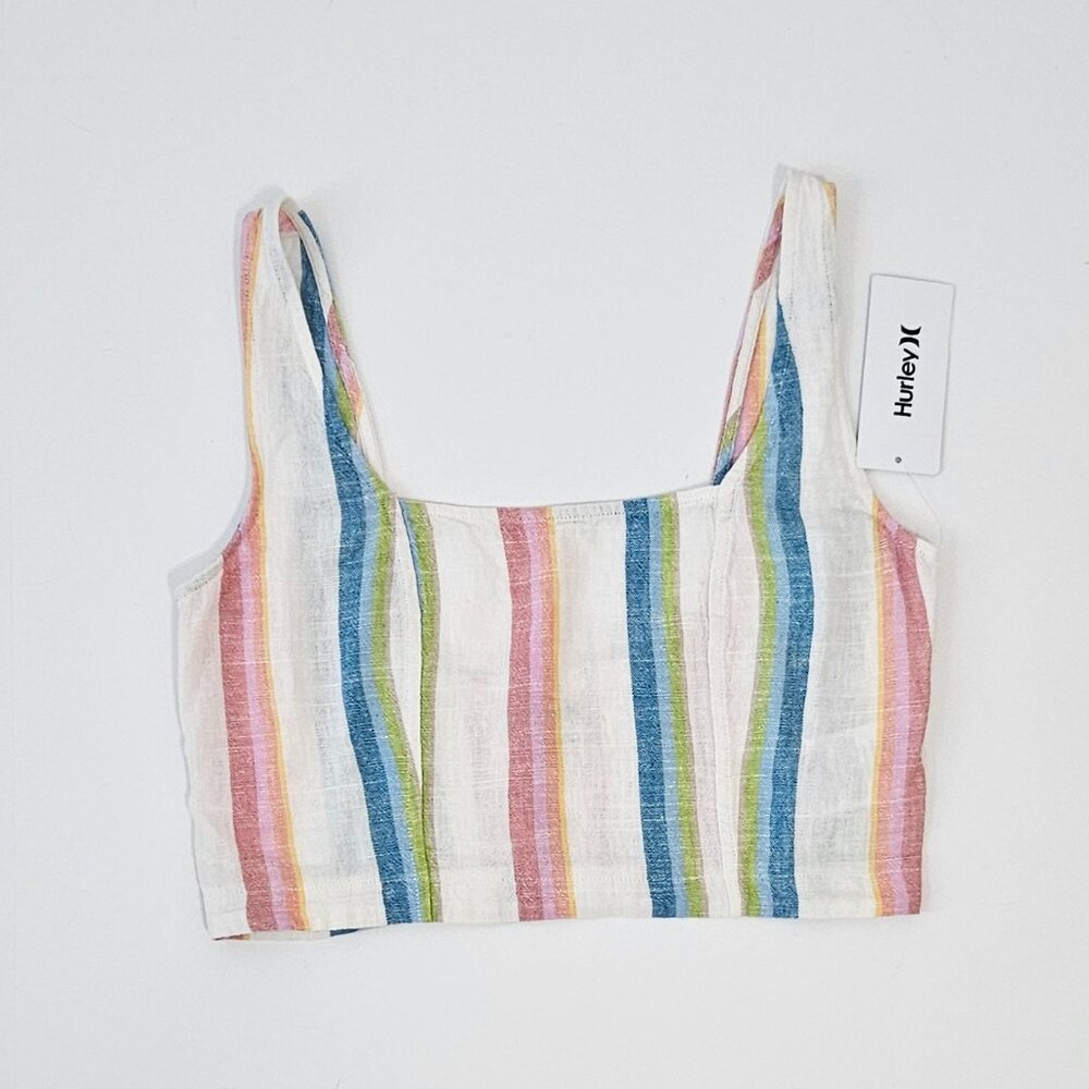 HURLEY Stripe Crop Top